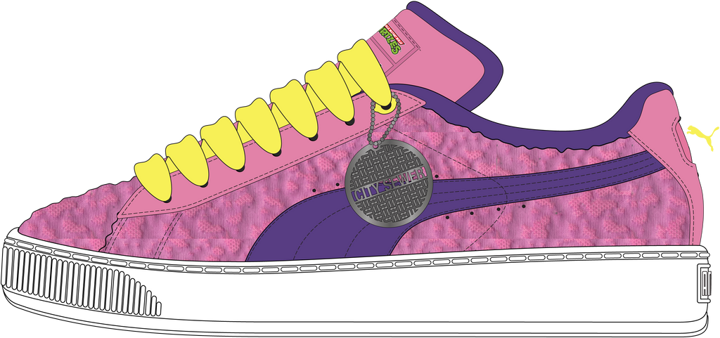 PUMA Suede XL x TMNT - Mauved Out Team Violet