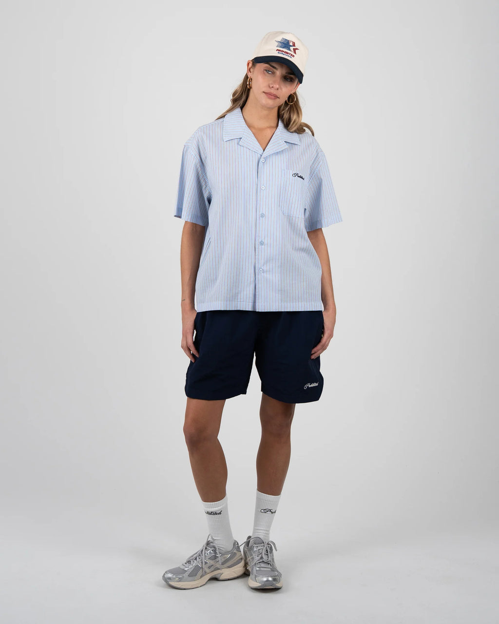 PROHIBITED Vineyard Breeze SS Shirt - Light Blue - FREESTYLE LLORET