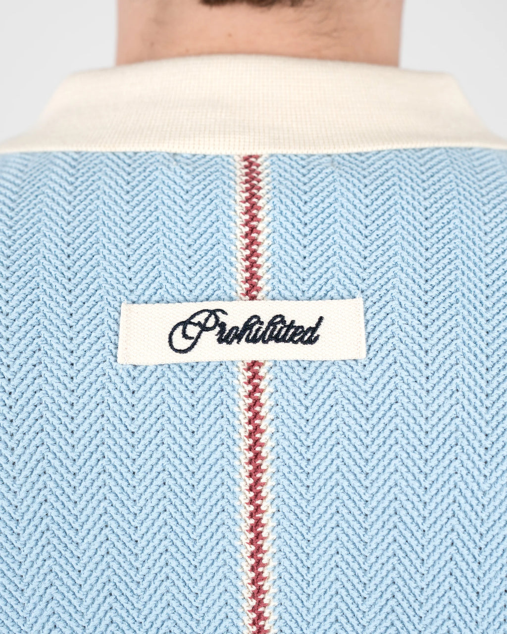PROHIBITED Off Season Knit Polo - Blue - FREESTYLE LLORET