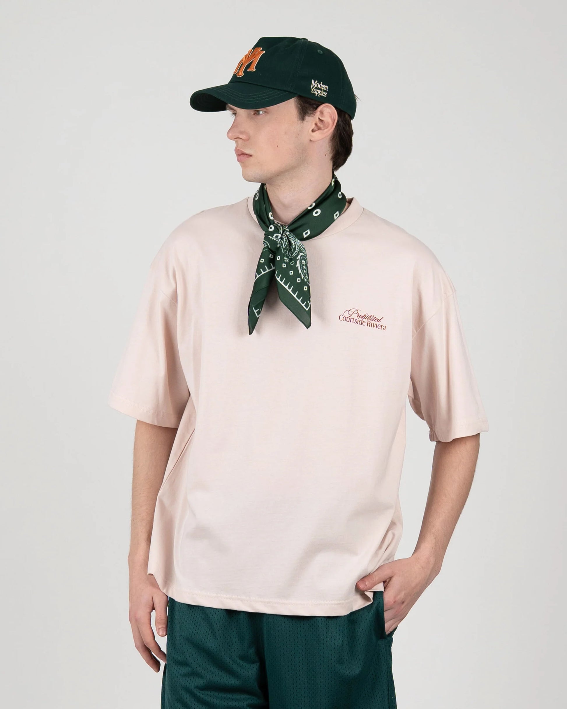 PROHIBITED Courtside Riviera SS Tee - Rose - FREESTYLE LLORET