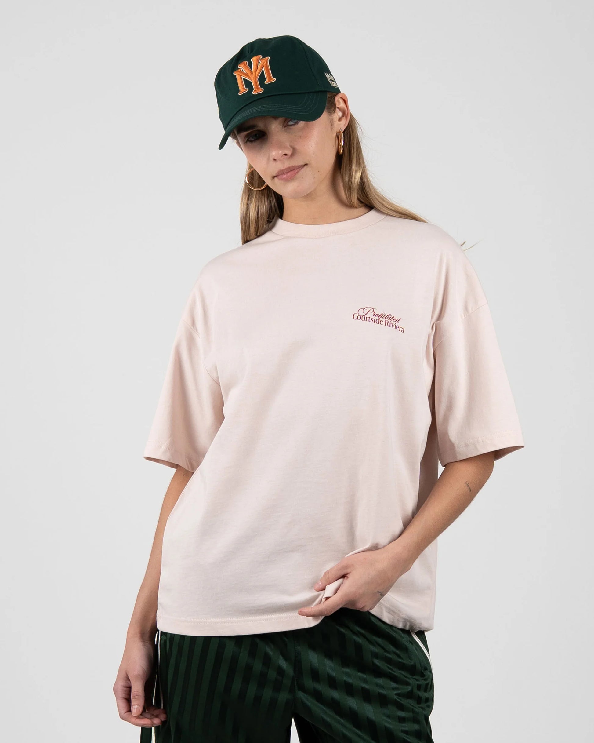 PROHIBITED Courtside Riviera SS Tee - Rose - FREESTYLE LLORET