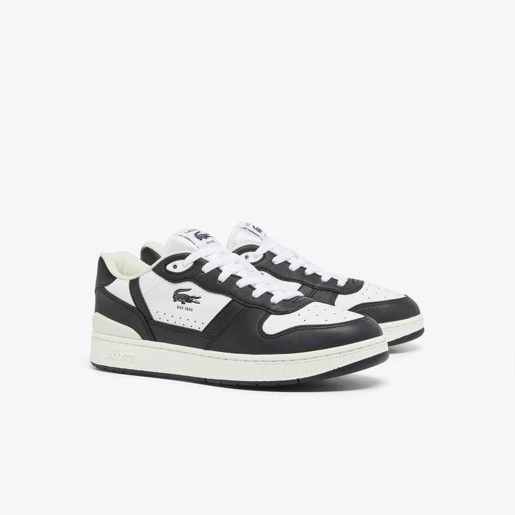 LACOSTE T-CLIP Leather - White Black