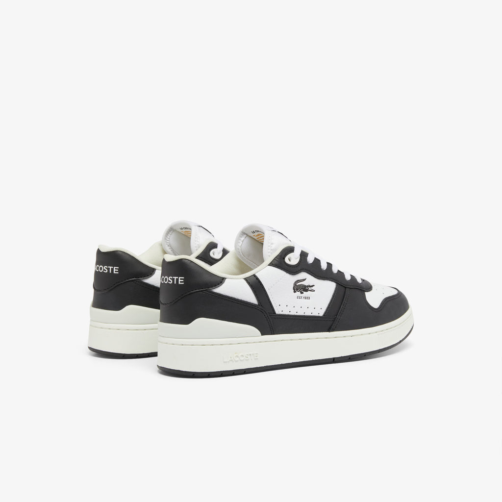 LACOSTE T-CLIP Leather - White Black