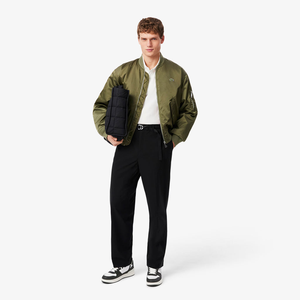 LACOSTE T-CLIP Leather - White Black