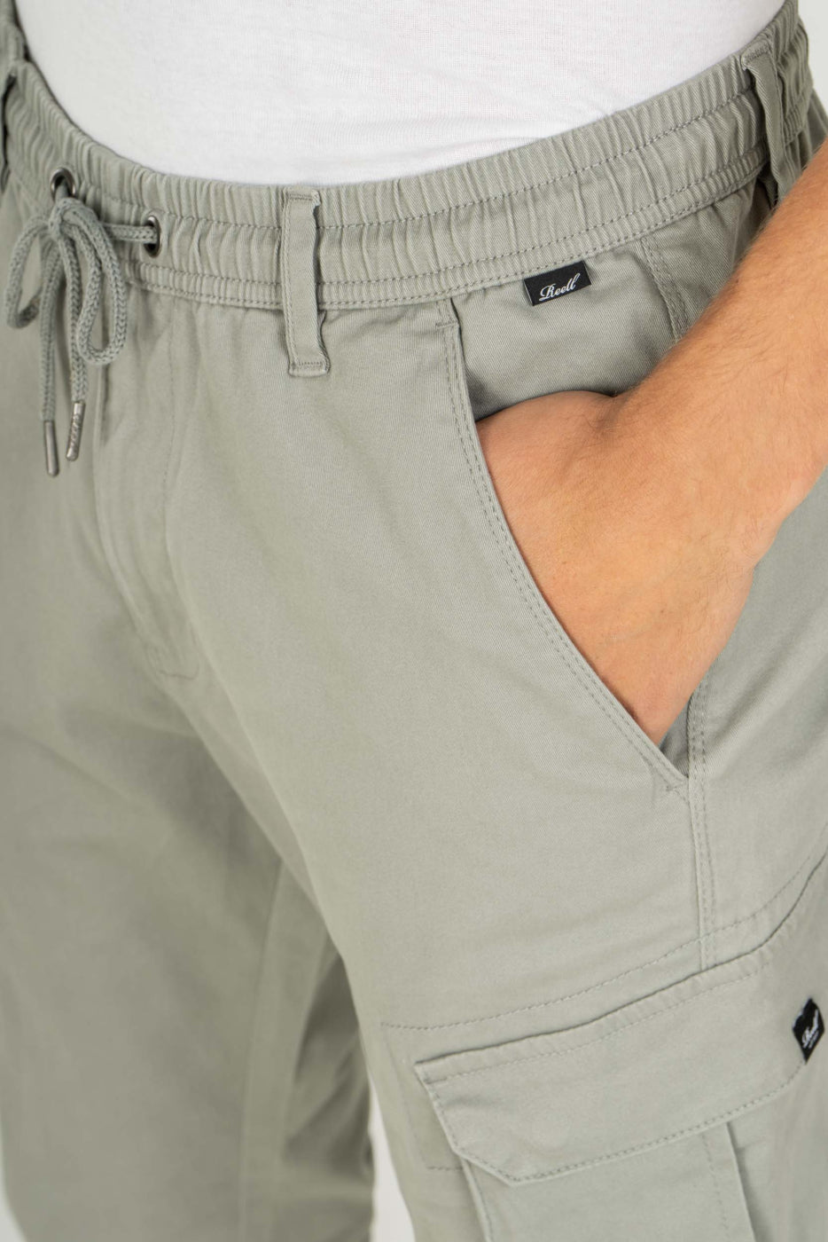 REELL REFLEX RIB CARGO PANT - Moon MIst