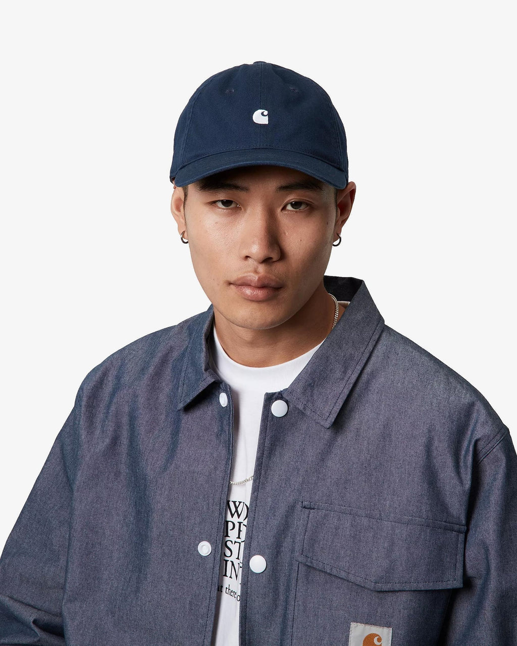 CARHARTT WIP Madison Logo Cap - Mizar White