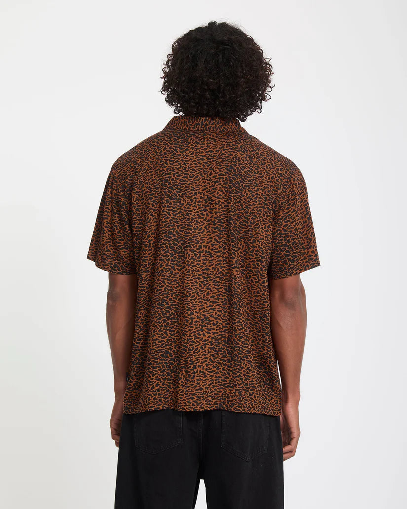 VOLCOM UTOPIAS PRINT SS SHIRT - Brown Horn - FREESTYLE LLORET