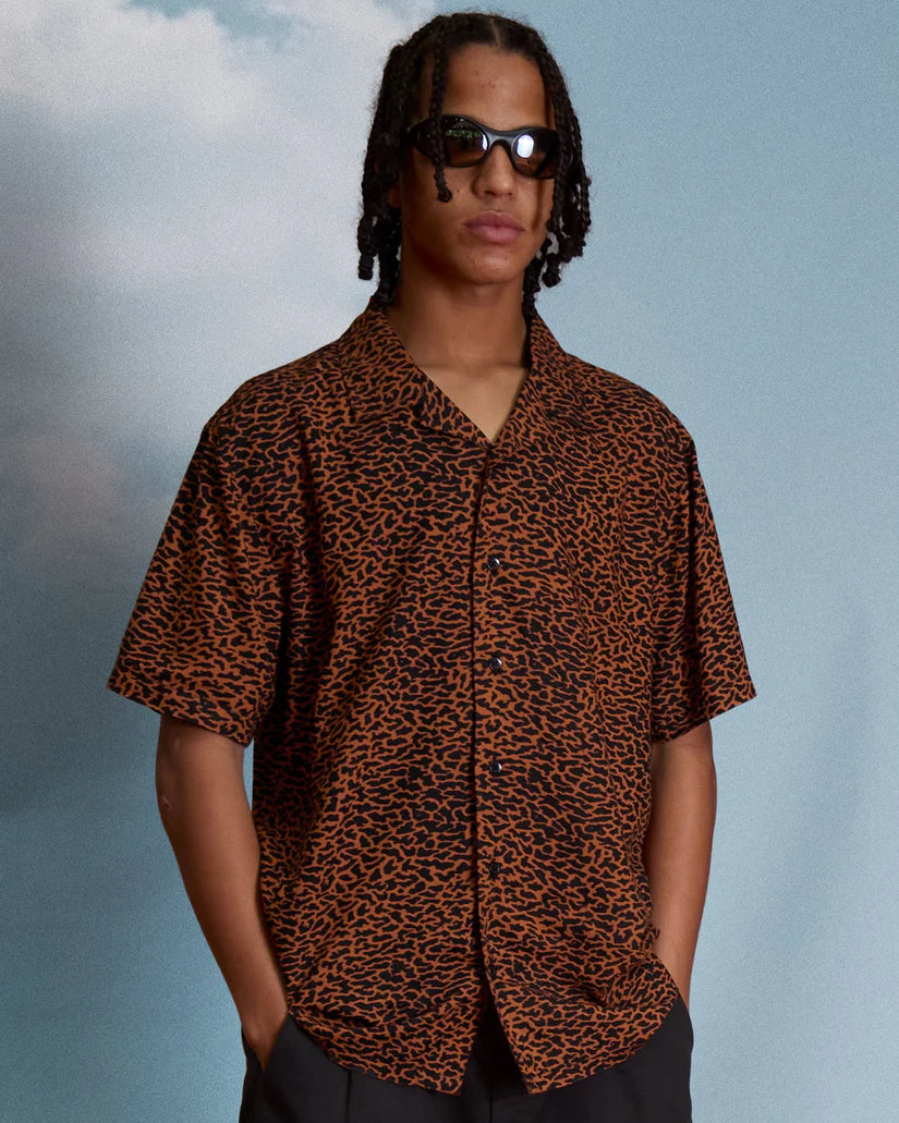 VOLCOM UTOPIAS PRINT SS SHIRT - Brown Horn - FREESTYLE LLORET