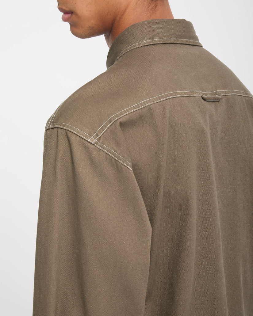 VOLCOM Levelstone L/S SHIRT - Earth