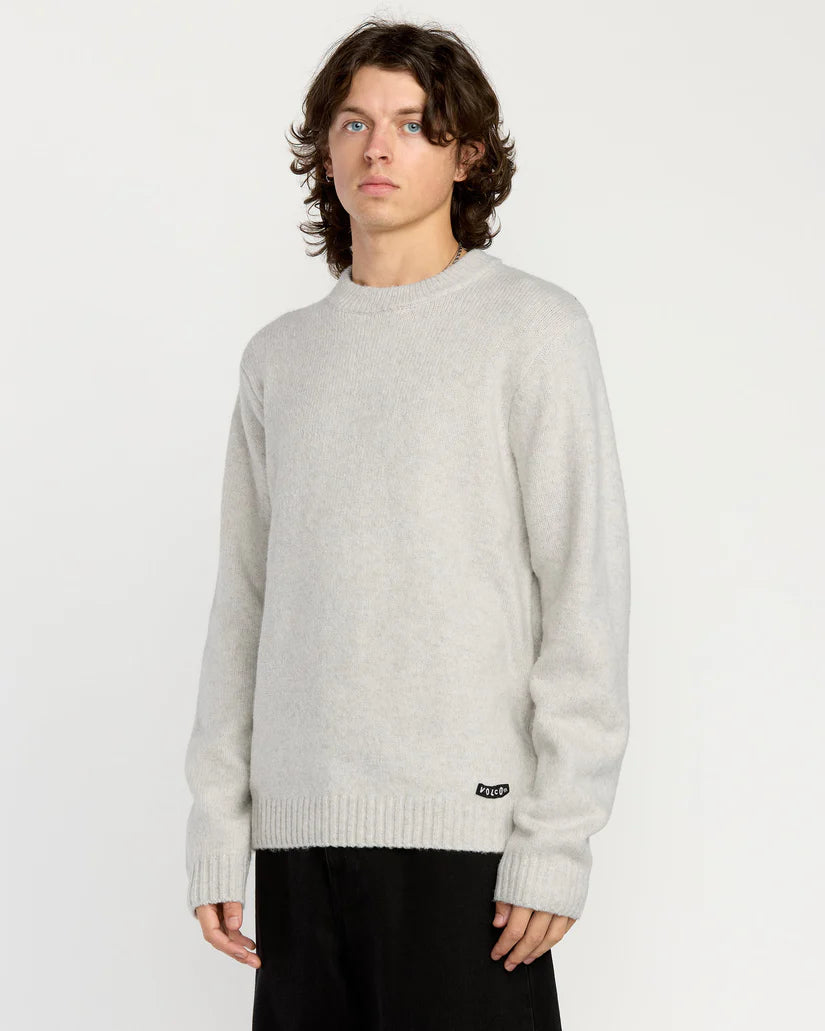 VOLCOM EDMONDER II SWEATER - Dirty White