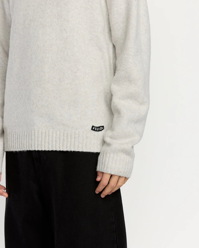 VOLCOM EDMONDER II SWEATER - Dirty White