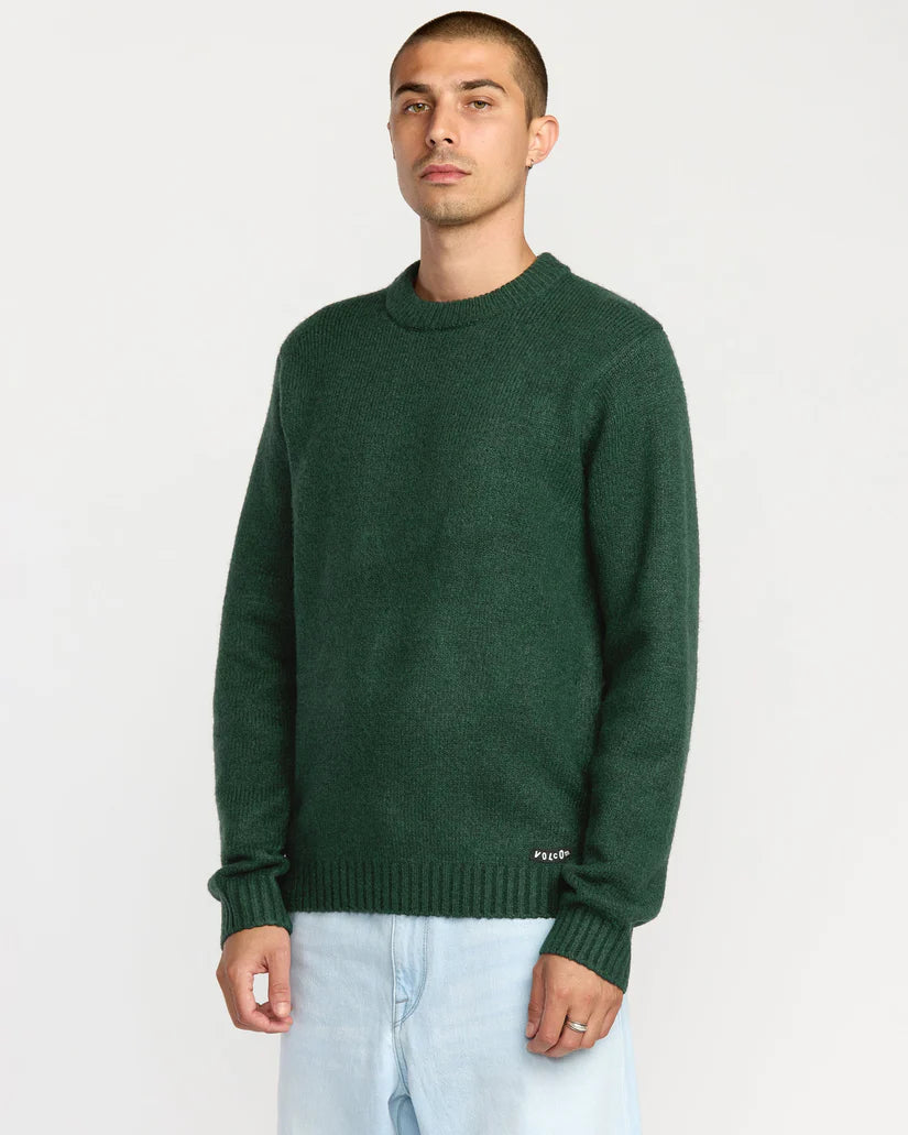 VOLCOM EDMONDER II SWEATER - Dark Green
