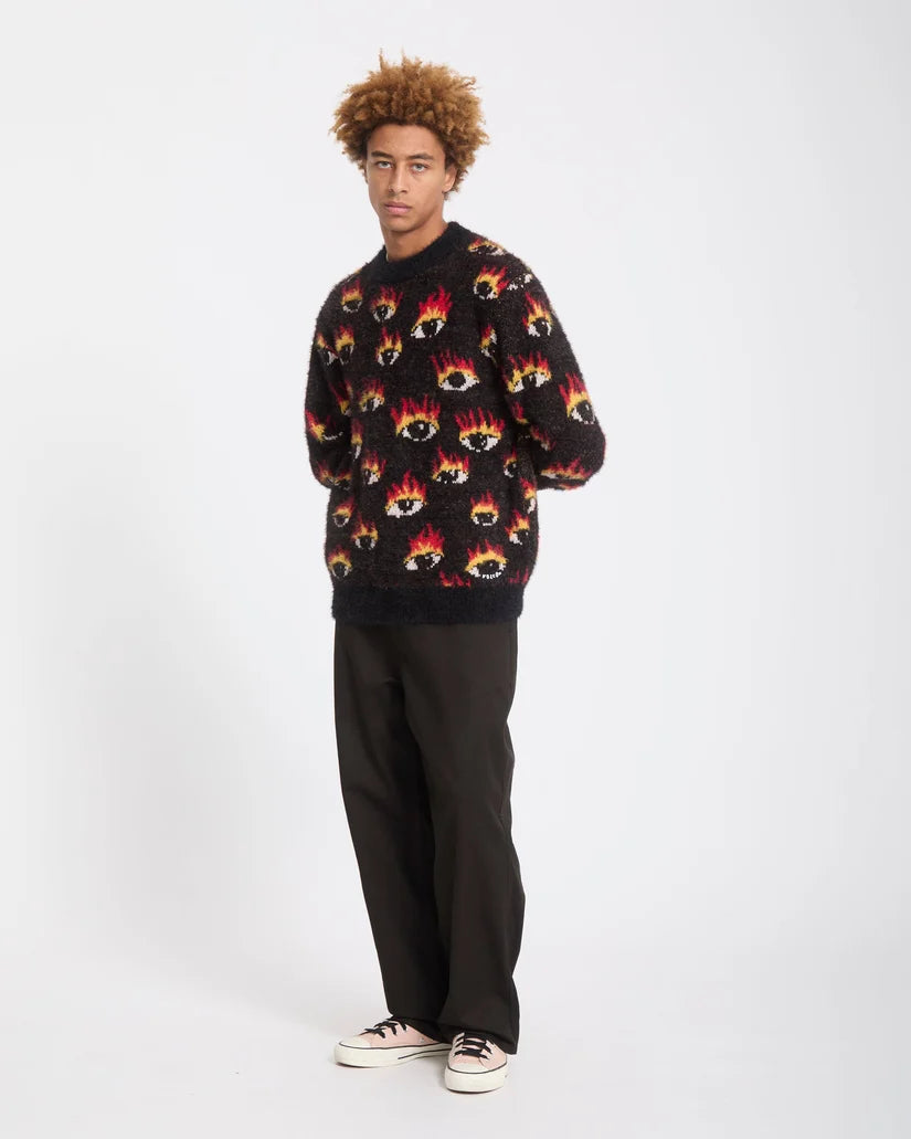 VOLCOM Jersey Ozzy EYES - Black