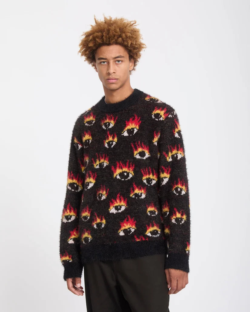 VOLCOM Jersey Ozzy EYES - Black