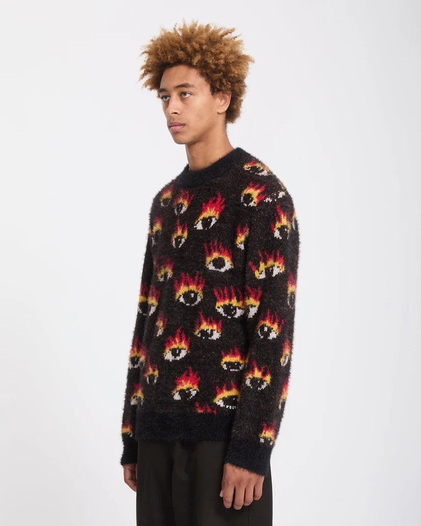 VOLCOM Jersey Ozzy EYES - Black