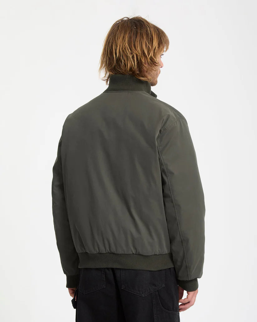 VOLCOM Damerman Bomber Jacket - Rinsed Black