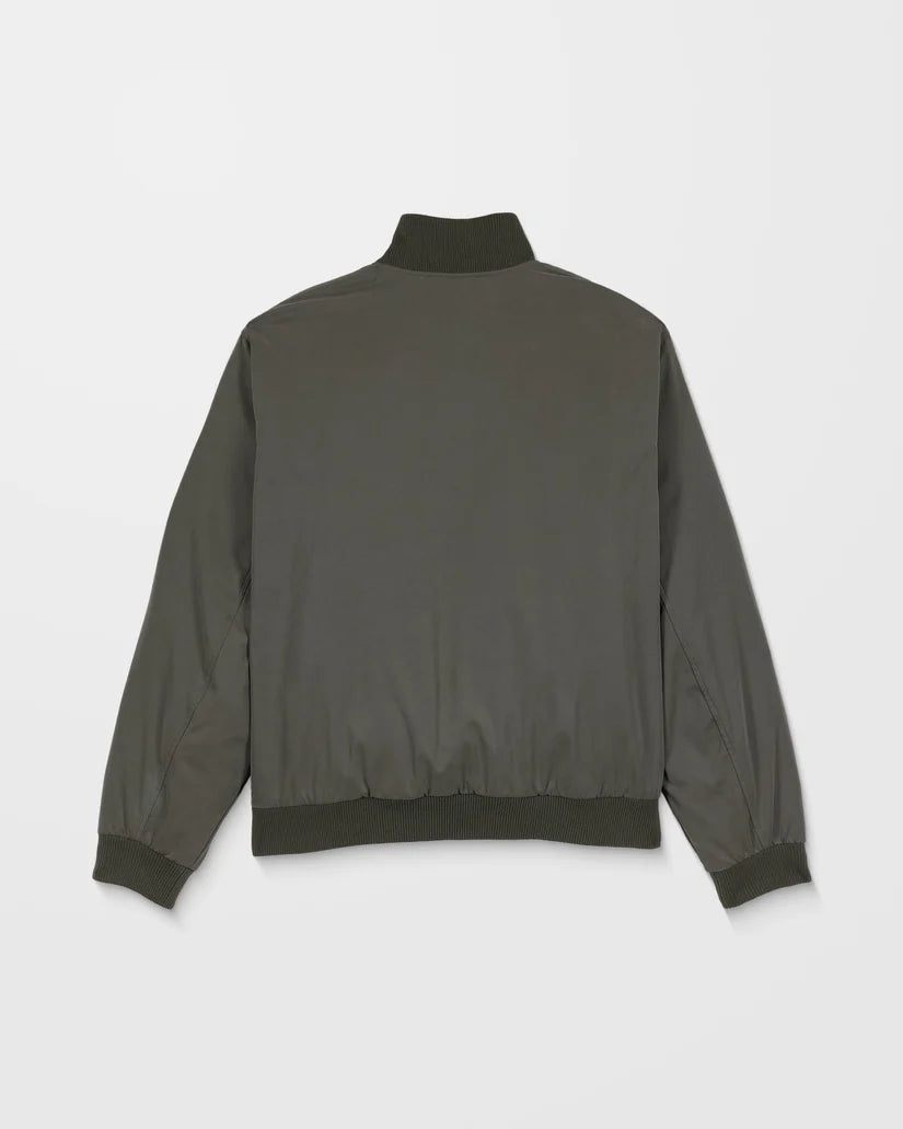VOLCOM Damerman Bomber Jacket - Rinsed Black