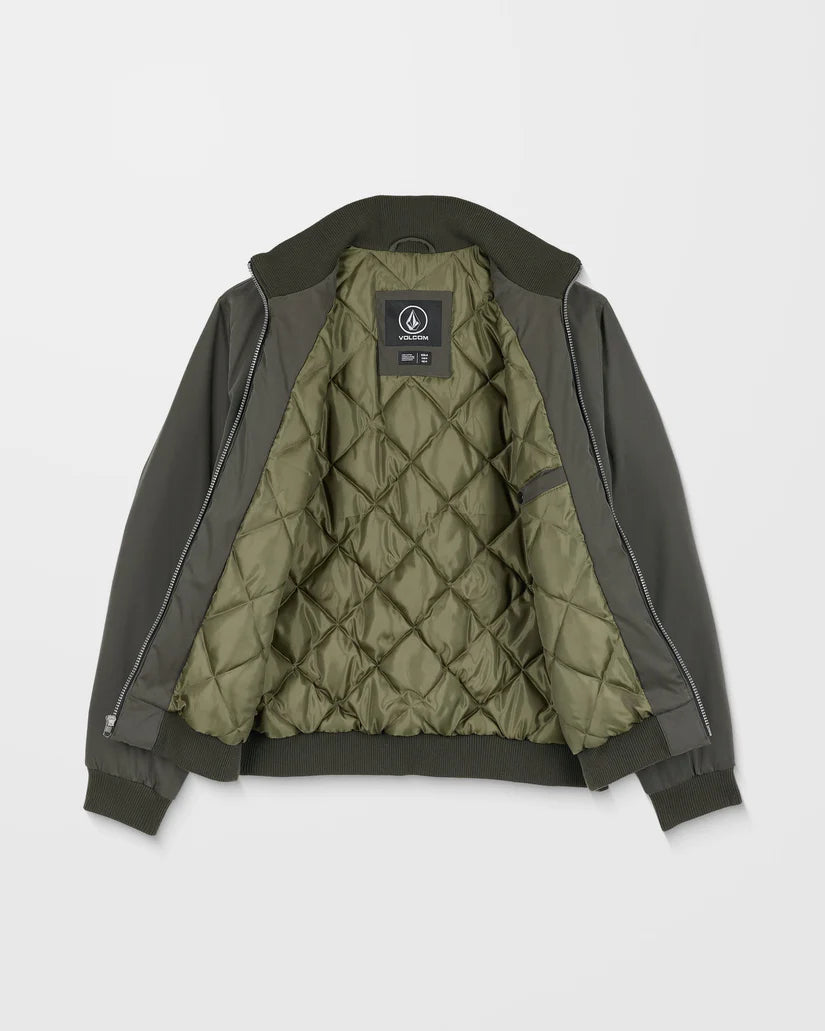 VOLCOM Damerman Bomber Jacket - Rinsed Black