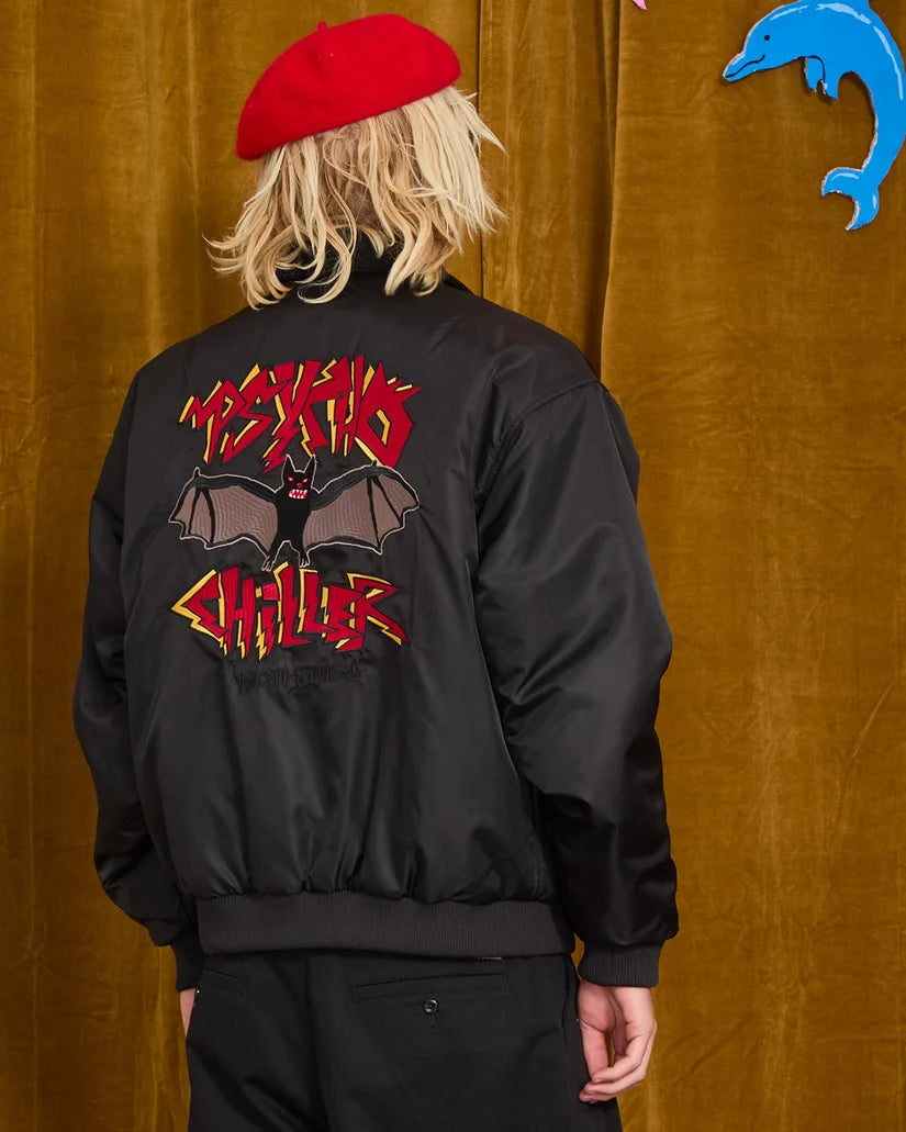 VOLCOM OZZY Bomber Jacket "REVERSIBLE" - Black