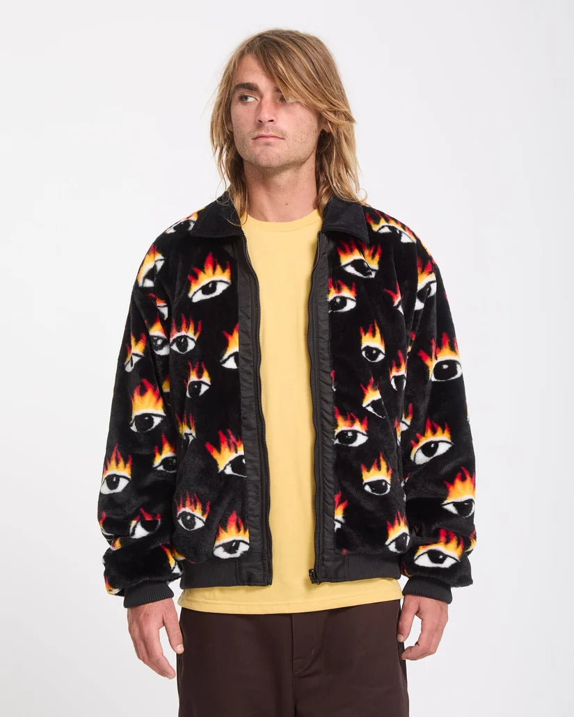 VOLCOM OZZY Bomber Jacket "REVERSIBLE" - Black