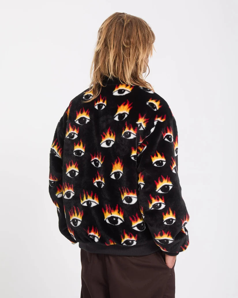 VOLCOM OZZY Bomber Jacket "REVERSIBLE" - Black