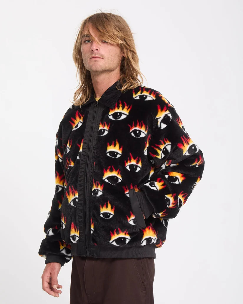 VOLCOM OZZY Bomber Jacket "REVERSIBLE" - Black