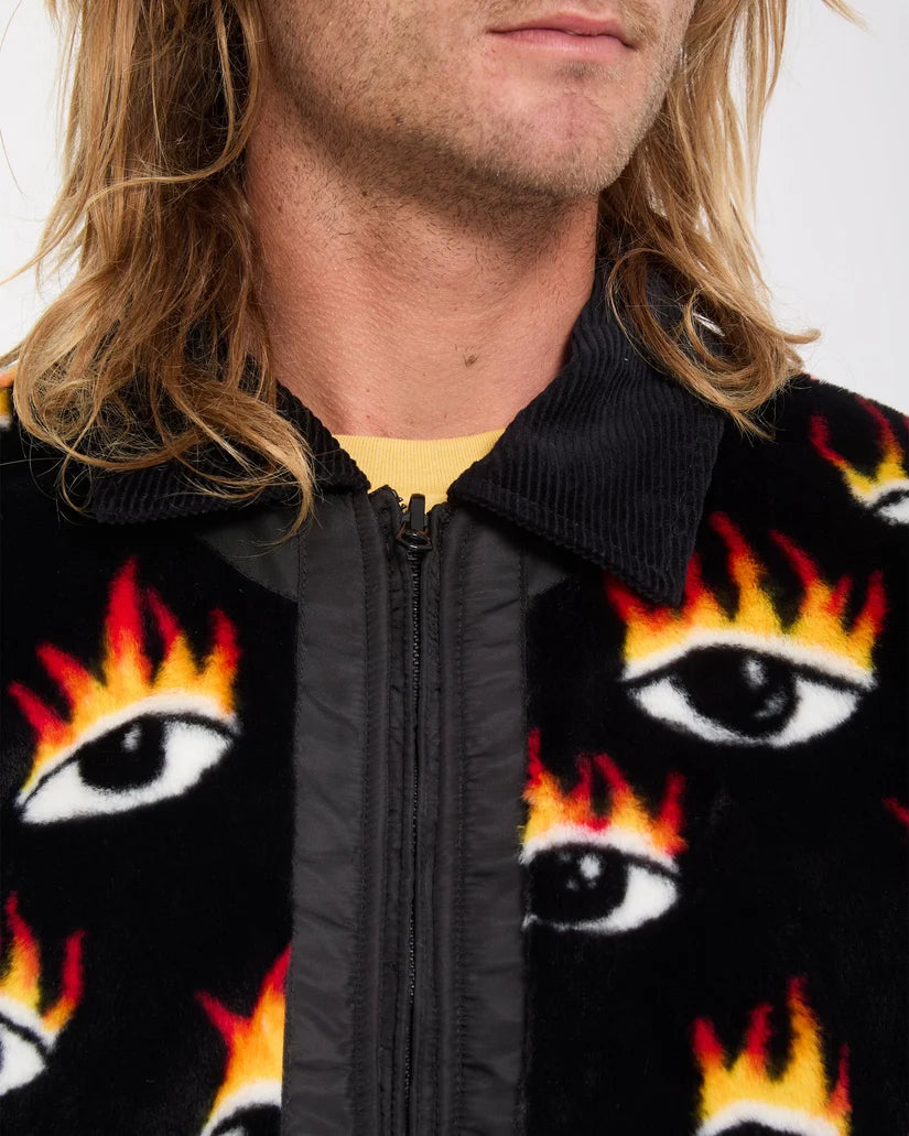 VOLCOM OZZY Bomber Jacket "REVERSIBLE" - Black