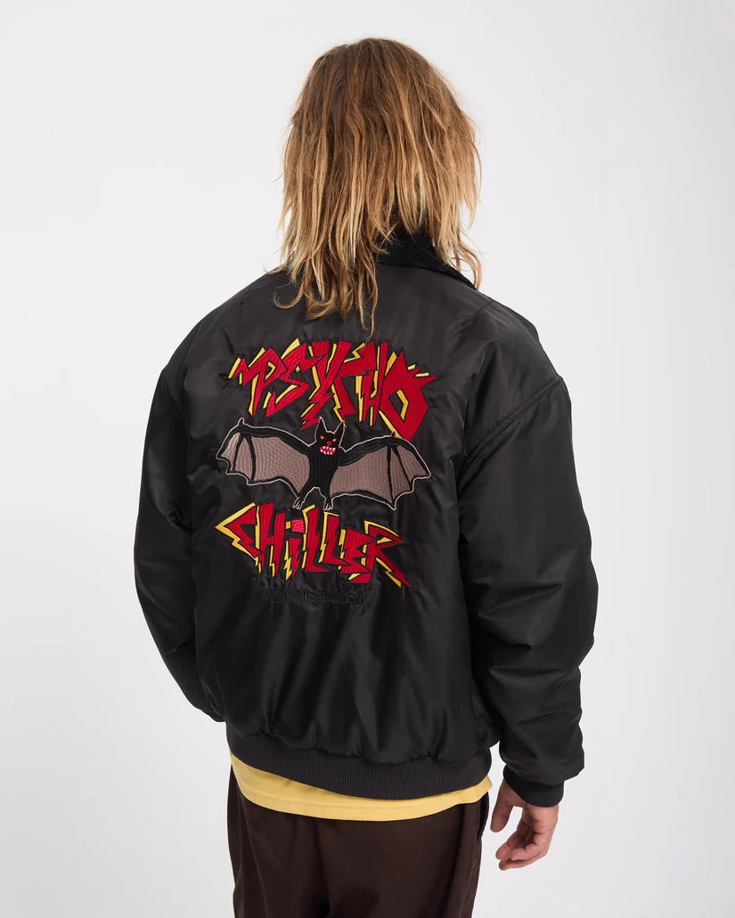 VOLCOM OZZY Bomber Jacket "REVERSIBLE" - Black