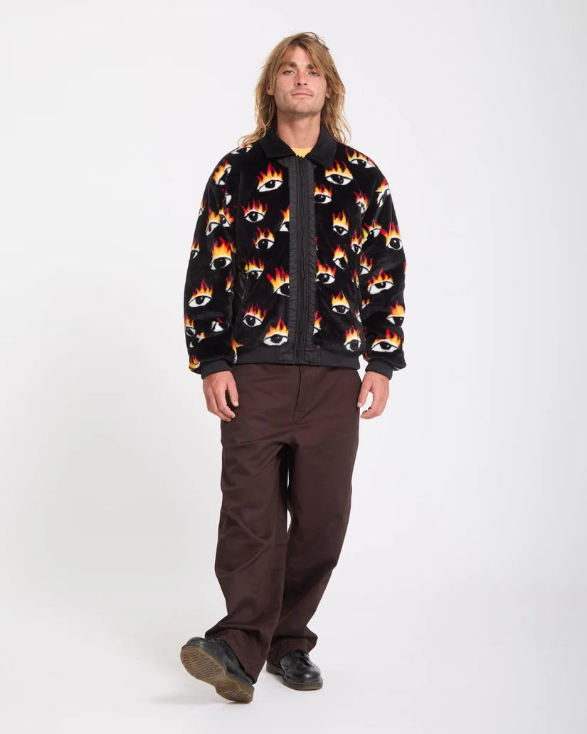 VOLCOM OZZY Bomber Jacket "REVERSIBLE" - Black