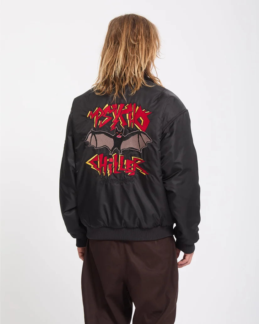 VOLCOM OZZY Bomber Jacket "REVERSIBLE" - Black