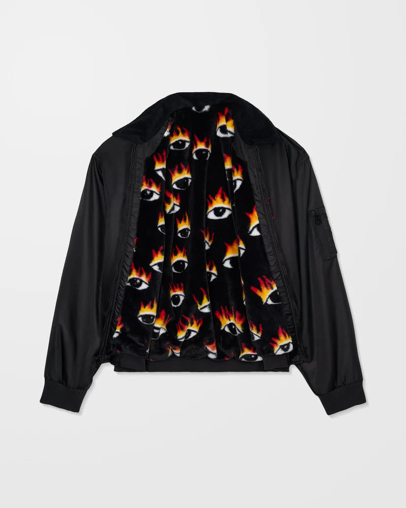 VOLCOM OZZY Bomber Jacket "REVERSIBLE" - Black