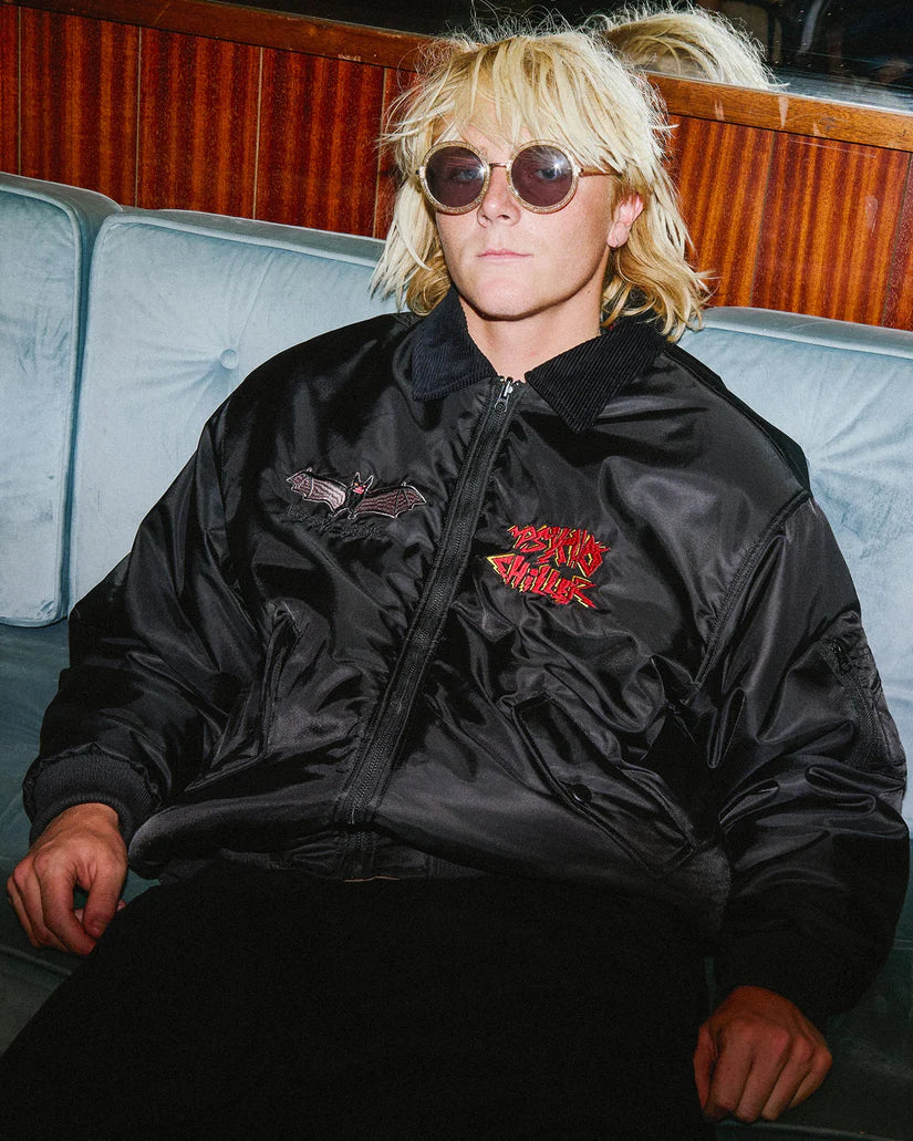 VOLCOM OZZY Bomber Jacket "REVERSIBLE" - Black