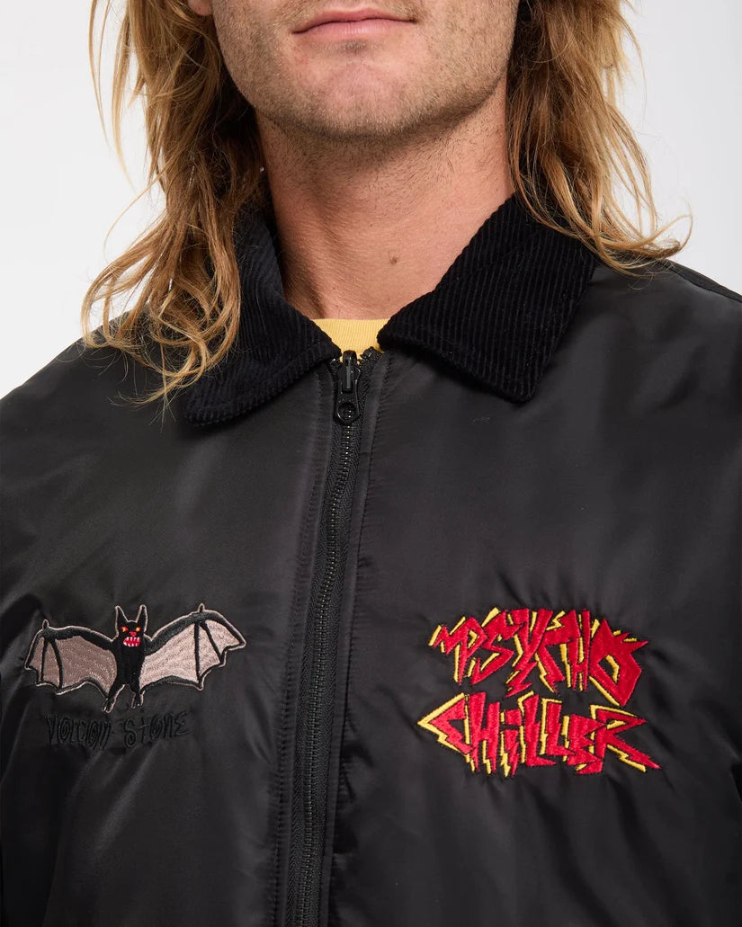 VOLCOM OZZY Bomber Jacket "REVERSIBLE" - Black