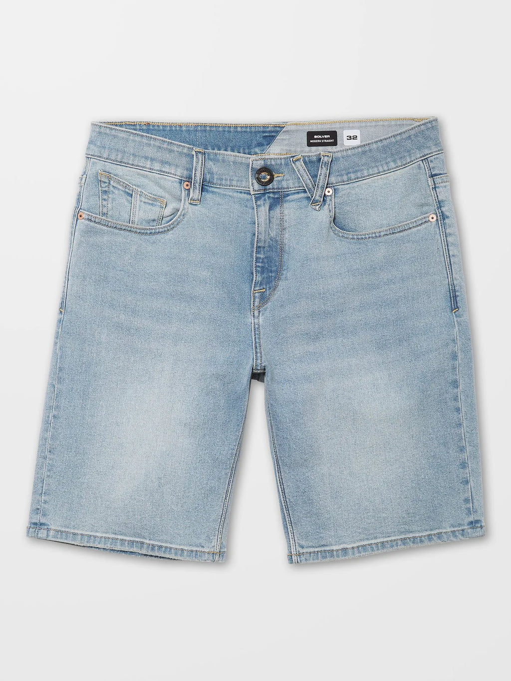 VOLCOM SOLVER DENIM SHORT - Worker Indigo Vintage