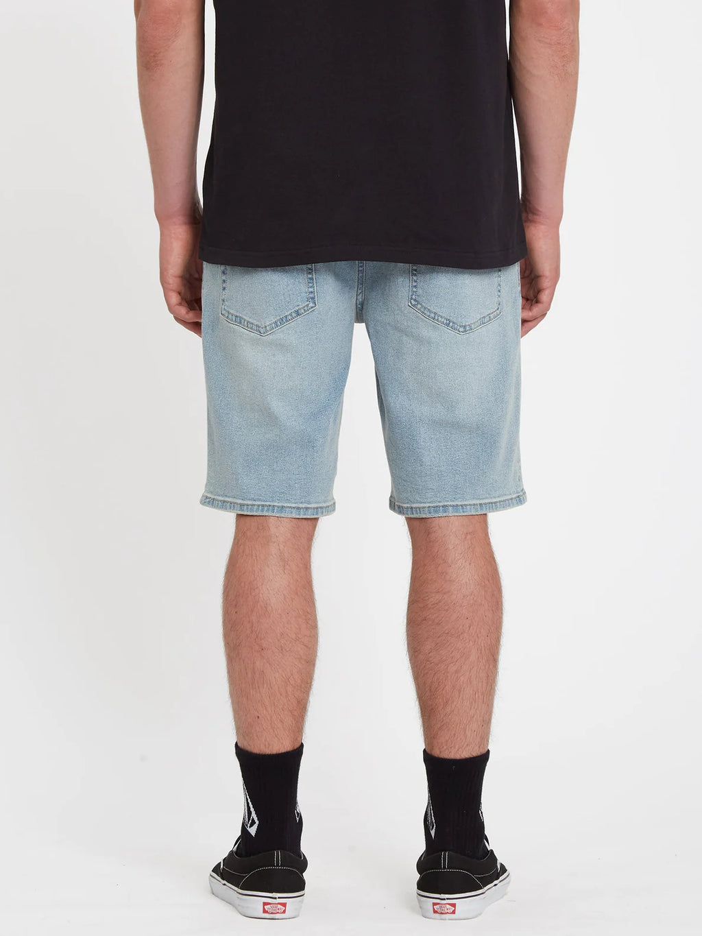 VOLCOM SOLVER DENIM SHORT - Worker Indigo Vintage