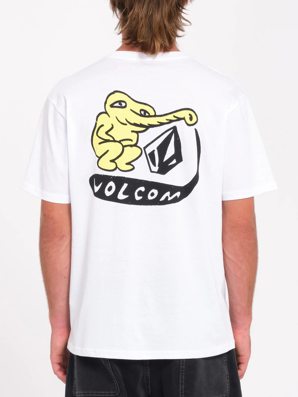 VOLCOM SANTI STONED SS TEE  - White