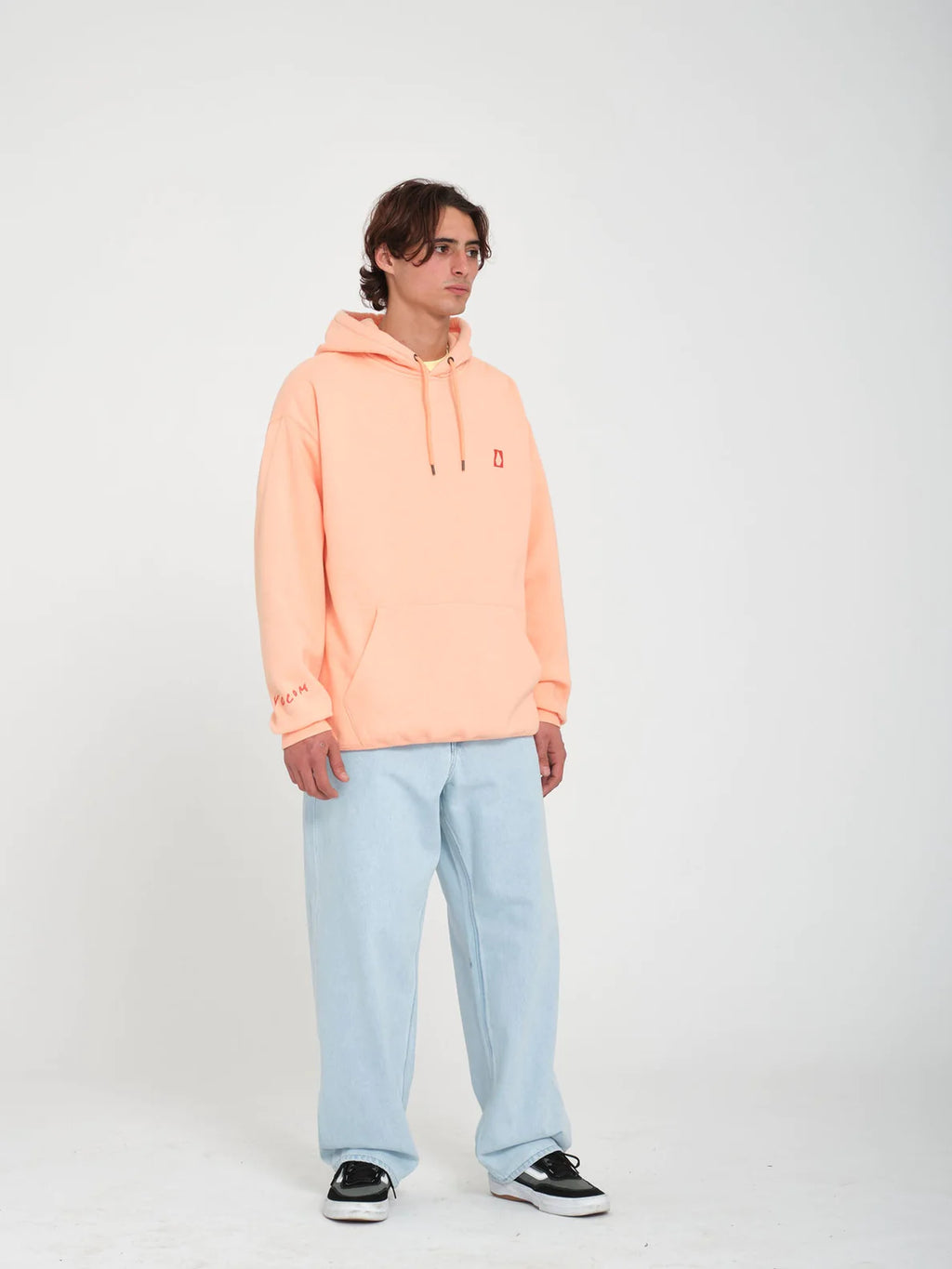 VOLCOM ARTHUR LONGO 2 HOODIE - Salmon