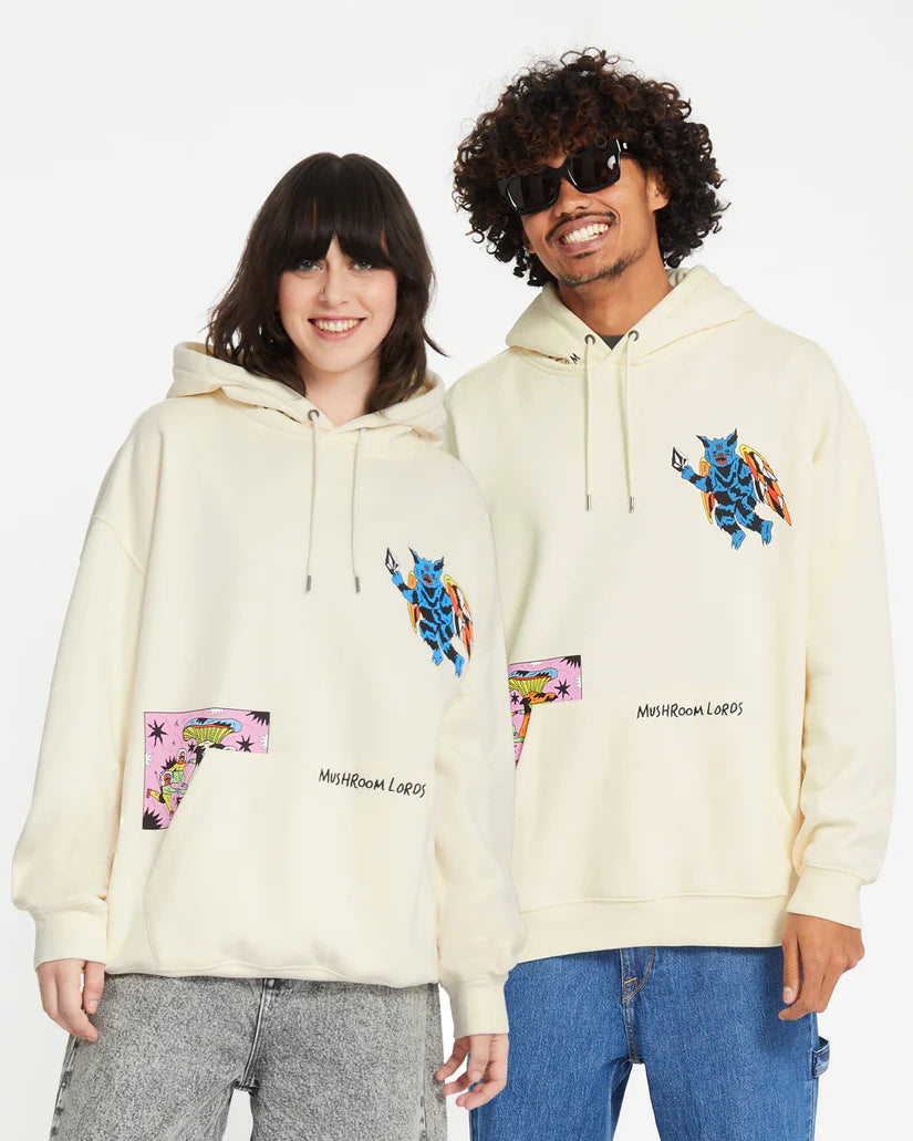 VOLCOM Bob Mollema Crew Hoodie - Light Beige