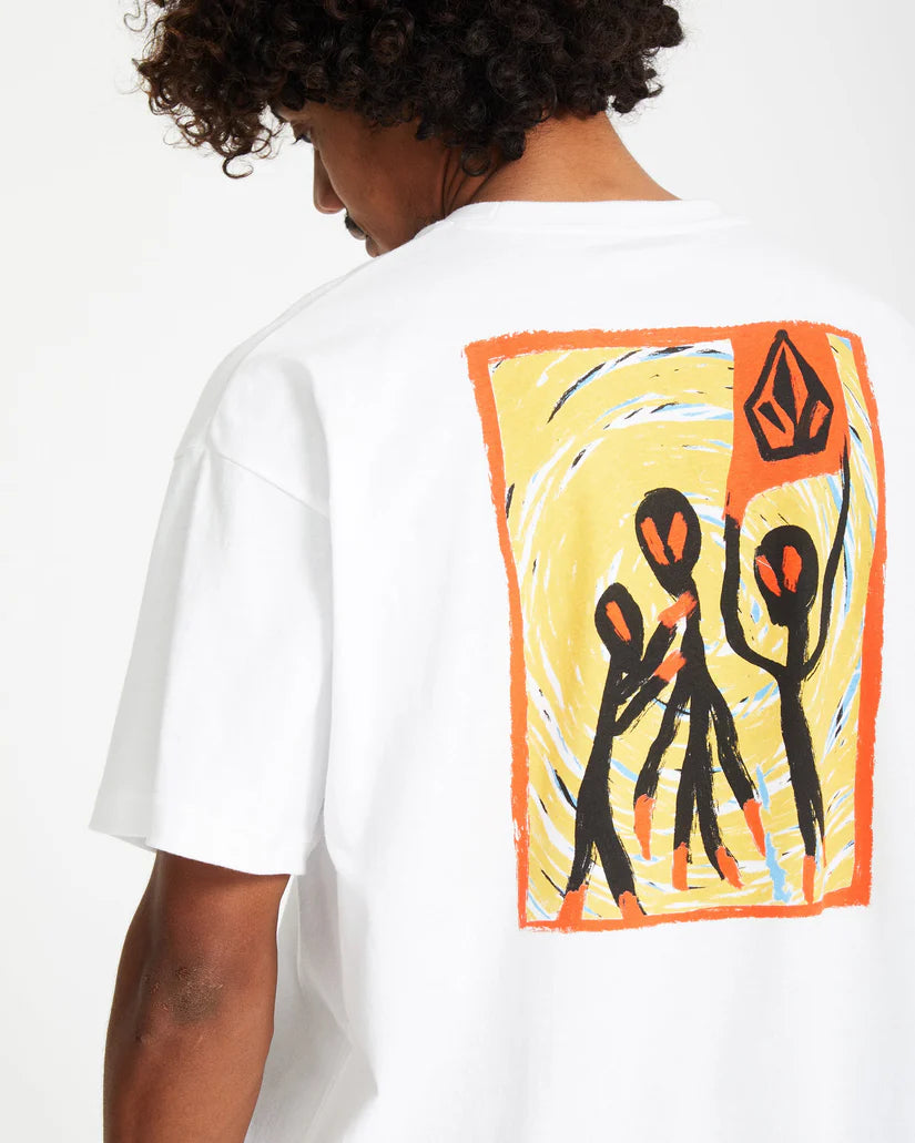 VOLCOM Gonyvaders SS TEE - White