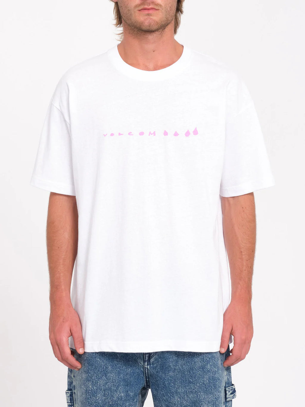 VOLCOM ARTHUR DINO SS TEE  - White