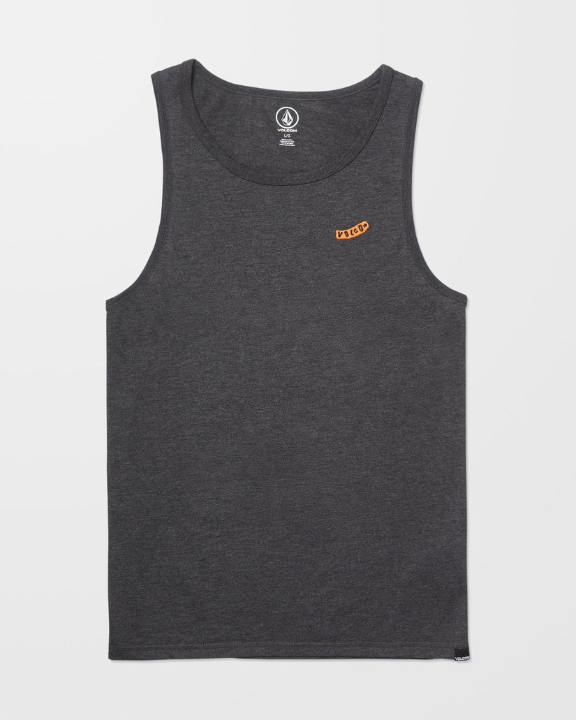 VOLCOM PISTOL STONE TANK TOP TEE - Heather Black - FREESTYLE LLORET