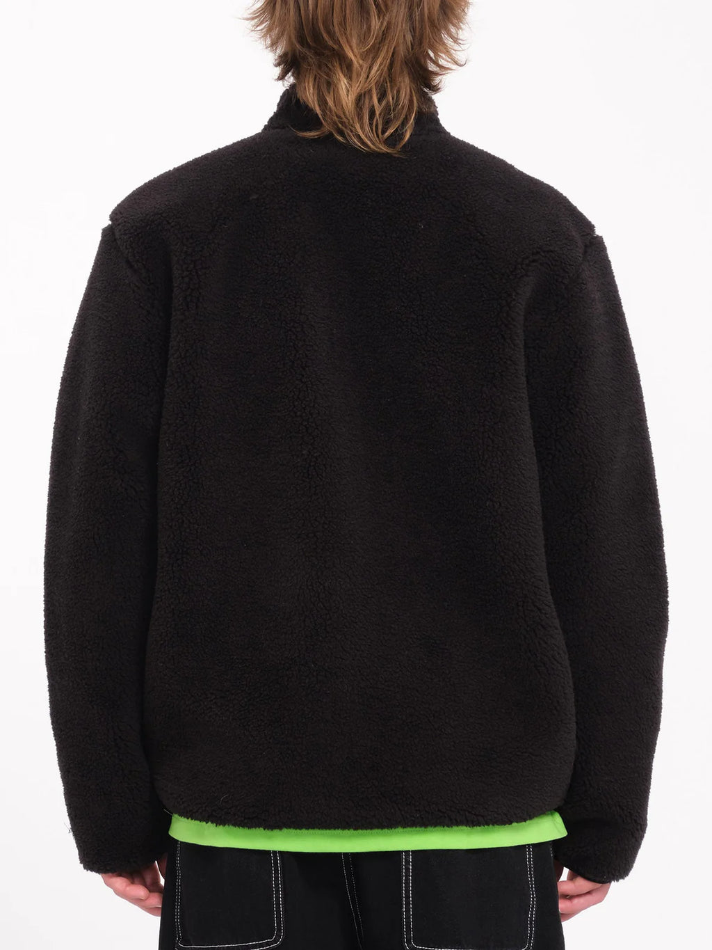 VOLCOM Muzzer Fuzzar Zip Sherpa - Black