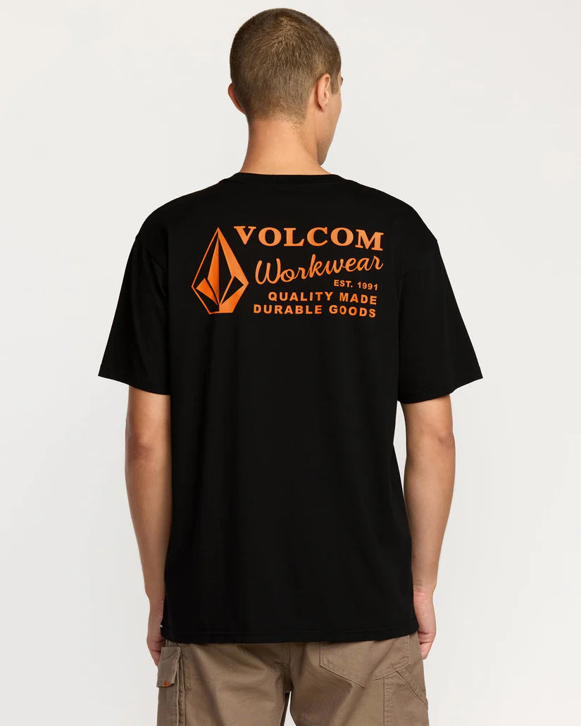VOLCOM WORKWEAR SS TEE - Black