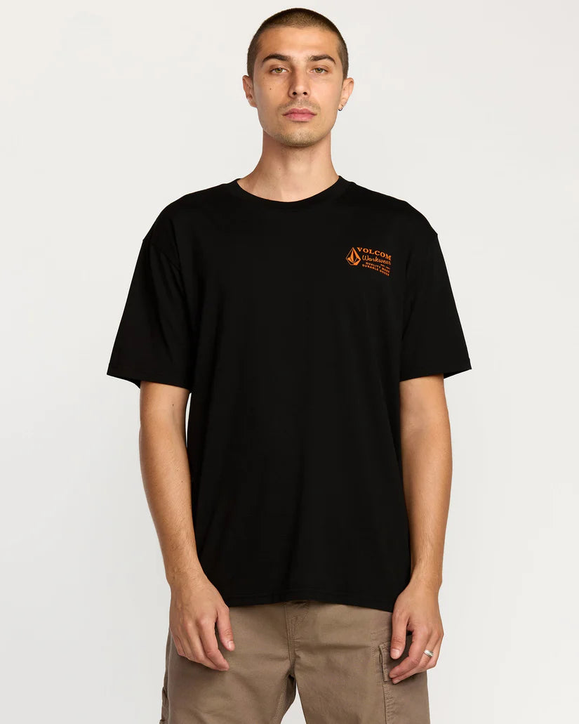 VOLCOM WORKWEAR SS TEE - Black