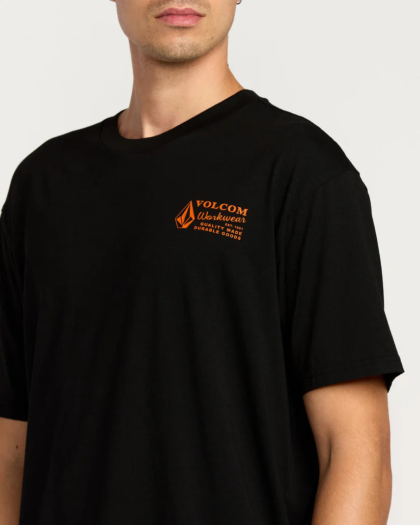 VOLCOM WORKWEAR SS TEE - Black