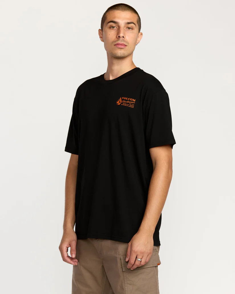 VOLCOM WORKWEAR SS TEE - Black