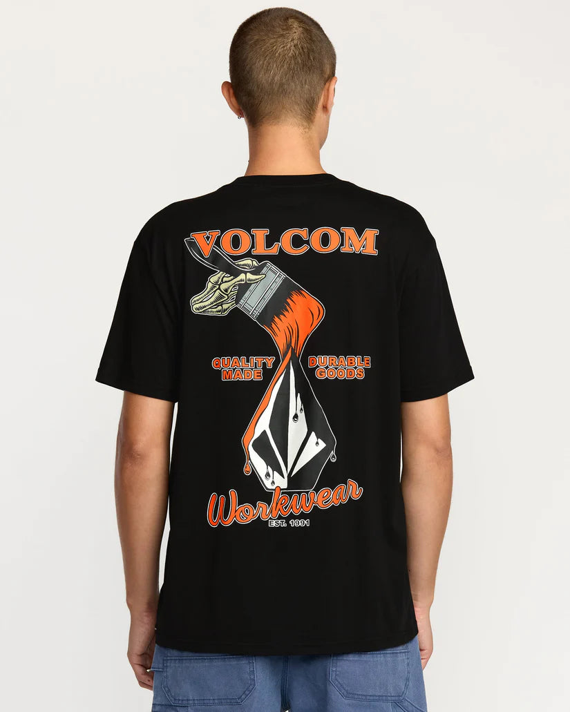 VOLCOM ENAMEL SS TEE - Black