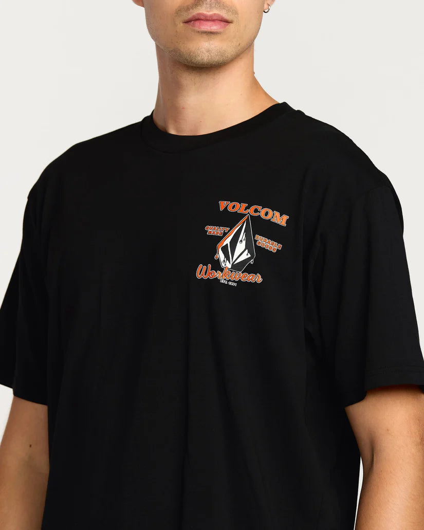 VOLCOM ENAMEL SS TEE - Black