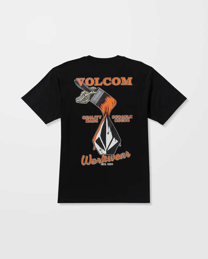 VOLCOM ENAMEL SS TEE - Black