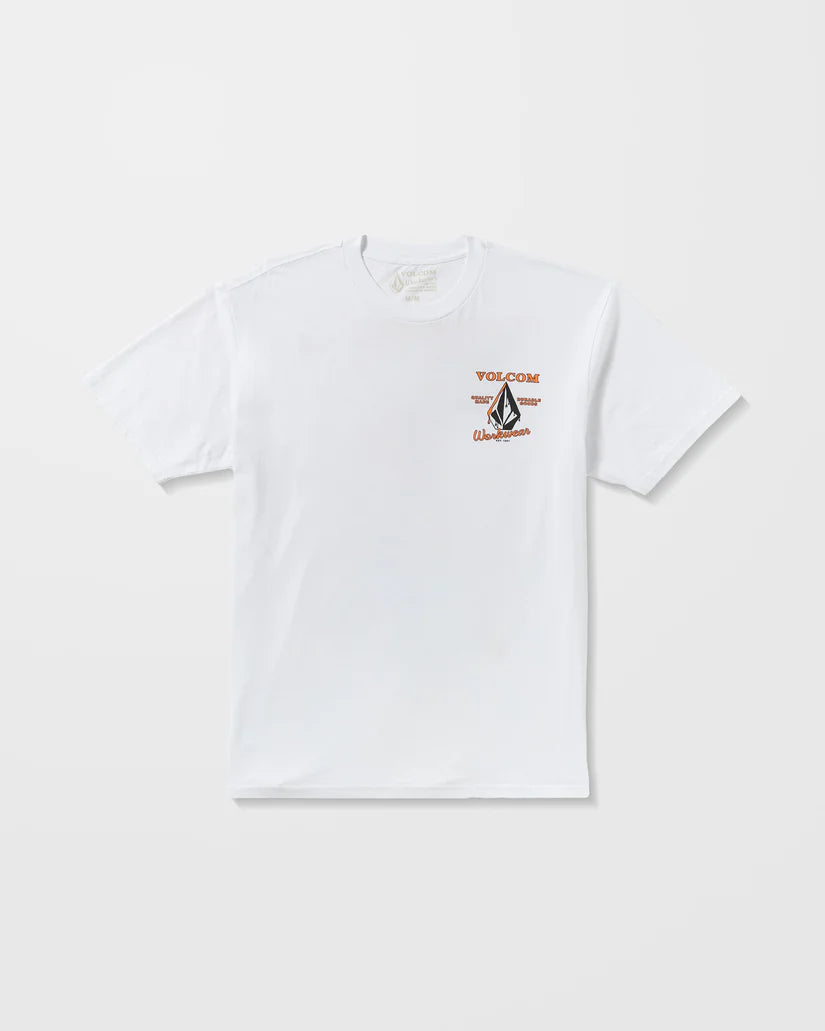VOLCOM ENAMEL SS TEE - White
